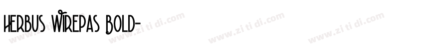 Herbus Wirepas Bold字体转换